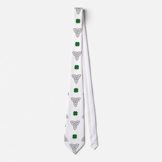 Tie-Irish Shamrock Celtic Tie (Front)