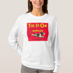 Tie It On Apple Label (red) - Tieton, WA T-Shirt