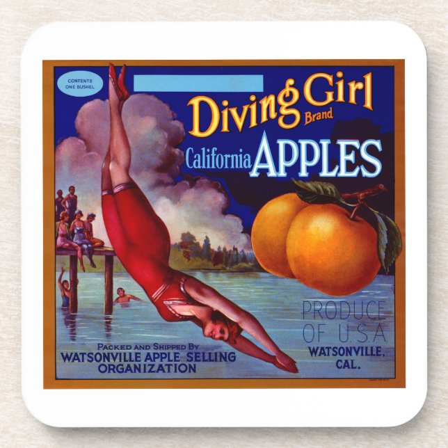 Tie-It-On Pears Coaster (Front)