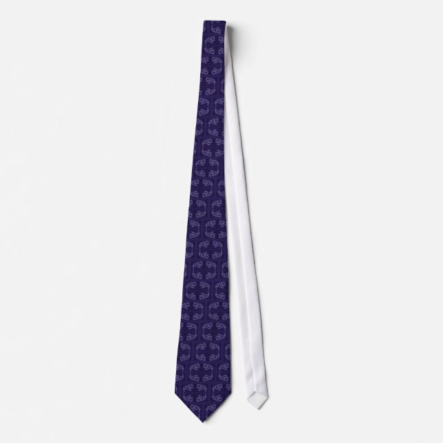 Tie - Lacey - Purple (Front)