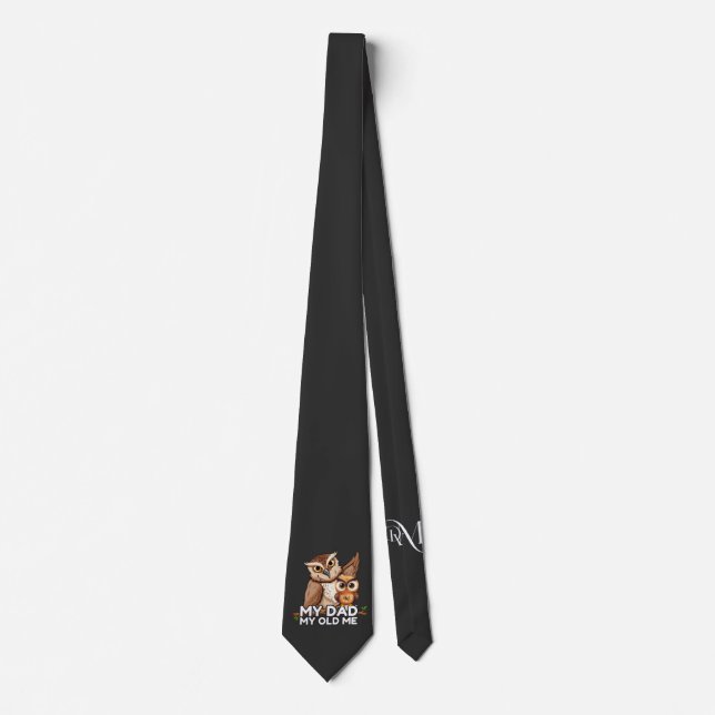 Tie : My Dad My Old Me (black) (Front)