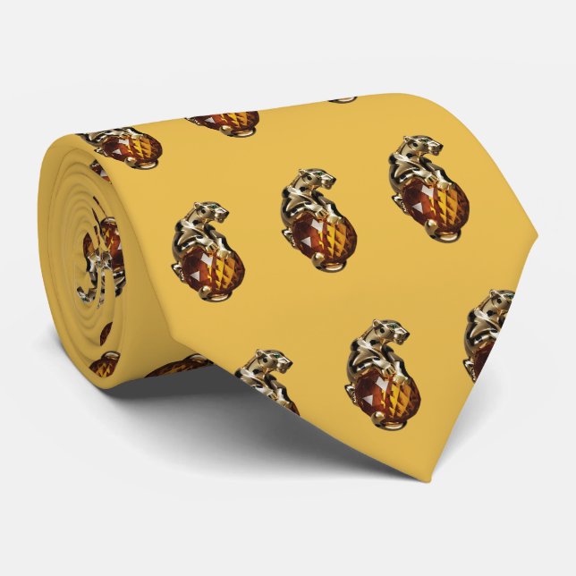 TIE ONE ON: PRECIOUS JEWELS Gold Topaz Deco Jaguar (Rolled)