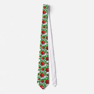Tie - Peace on Earth Santa Hat