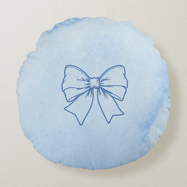 Tie Round Pillow (Front)