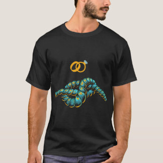 Tie The Knot Modern Colourful Black Art T-Shirt