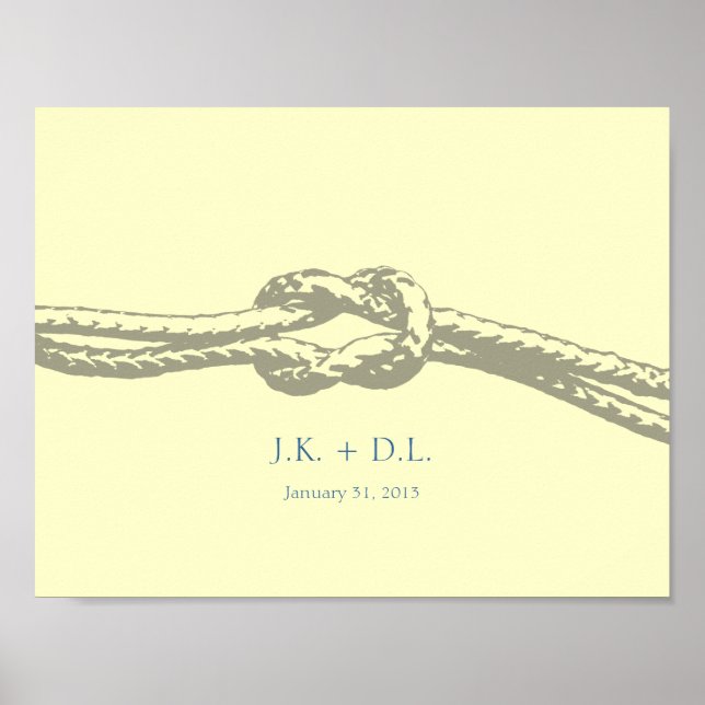 Tie the Knot Personalised print (Front)