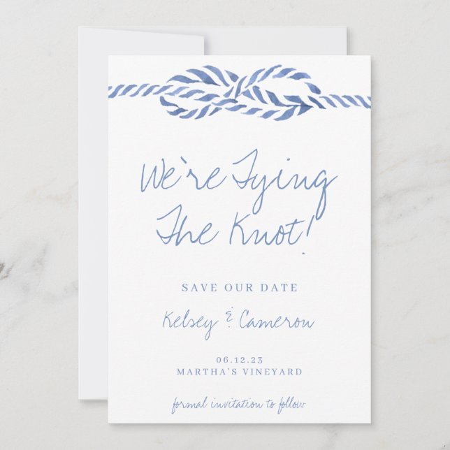Tie The Knot Save the Date (Front)