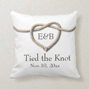 Tie the Knot Wedding Pillow