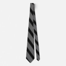 Tie / Triple Stripe Black on Grey pattern