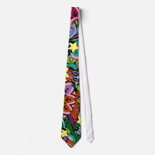 Tie, Vintage Retro Abstract, Customise the Design! Tie