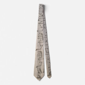 Tie w/hand copied Bach by Tony Cimino