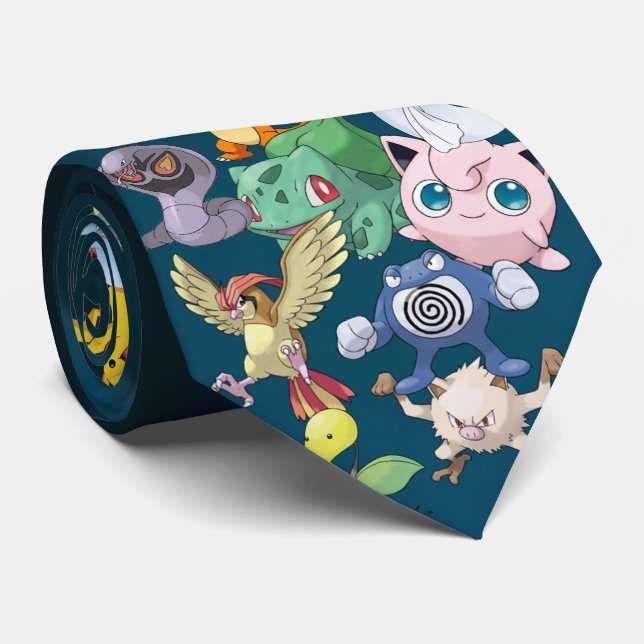 Tie with Characters (Rolled)