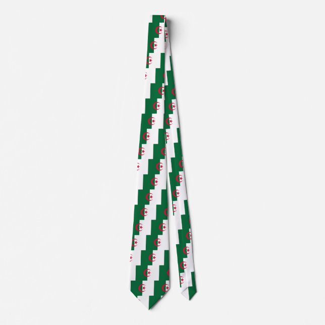 Tie with Flag of Algeria (Front)