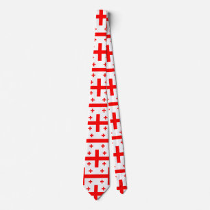 Tie with Flag of Georgia