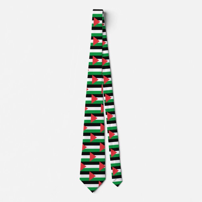 Tie with Flag of Palestine (Front)