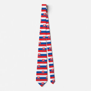 Tie with Flag of Slovakia