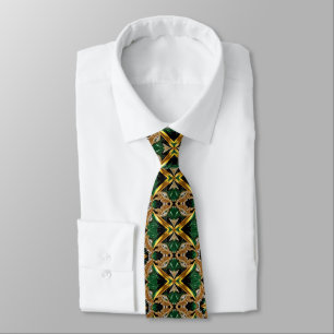 Tie with Jamaican Colours Design