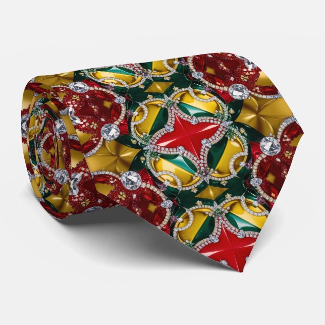 Tie with Los Angeles Colours Design (Rolled)