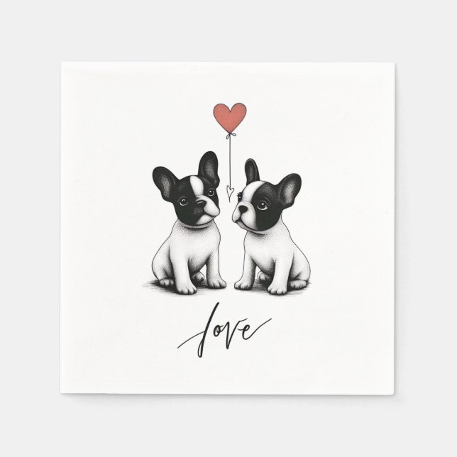 Tied by the Heart Napkin (Front)