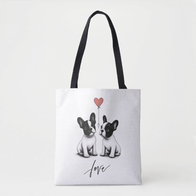 Tied by the Heart Tote Bag (Front)