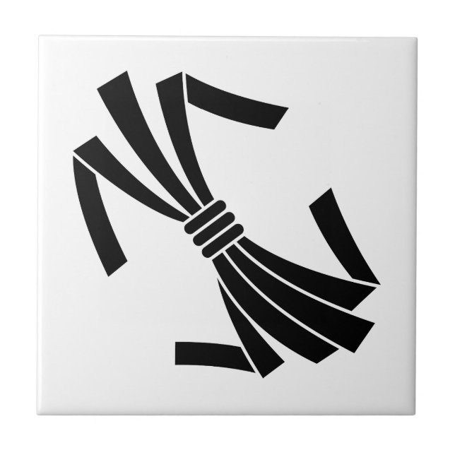Tied noshi ceramic tile (Front)
