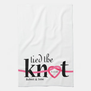 Tied The Knot Personalised Kitchen Towel
