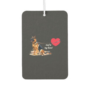 Tied to My Heart German Shepherd Car Air Freshener