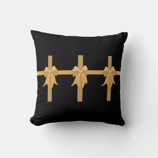 Tied with Gold Reversible Cushion (Front)