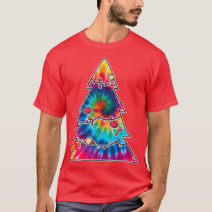 TieDye Christmas Groovy 60's Vintage Retro Christm T-Shirt