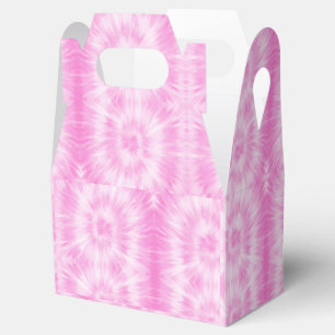 Tiedye Pink Spiral Hippie Tie Dye Favour Box