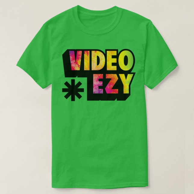 TieDye Video Ezy  T-Shirt (Design Front)