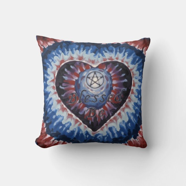 TieDyeHeart Cushion (Front)