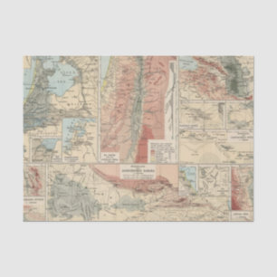 Tieflander Atlas Map Tissue Paper