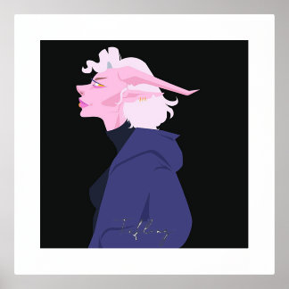 Tiefling Character  Foil Prints