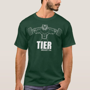 Tier Beast On Gym FitnessGym Motivation Fitness Sa T-Shirt