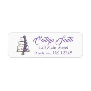 Tiered Cake Wedding Engagement Bridal Labels