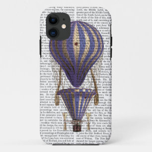 Tiered Hot Air Balloon Blue iPhone 11 Case