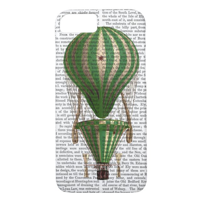 Tiered Hot Air Balloon Green Case-Mate iPhone Case (Back)