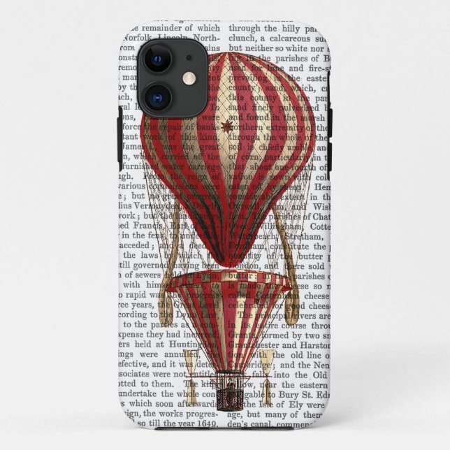 Tiered Hot Air Balloon Print Red Case-Mate iPhone Case (Back)