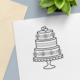 Tiered Wedding Cake Self-inking Stamp