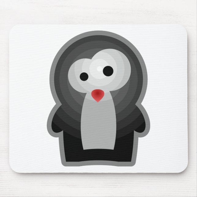 Tierkinder: Pinguinjunges Mouse Pad (Front)