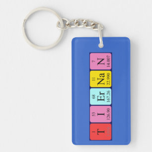 Tiernan periodic table name keyring