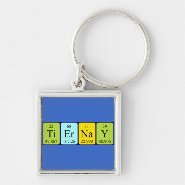 Tiernay periodic table name keyring (Front)
