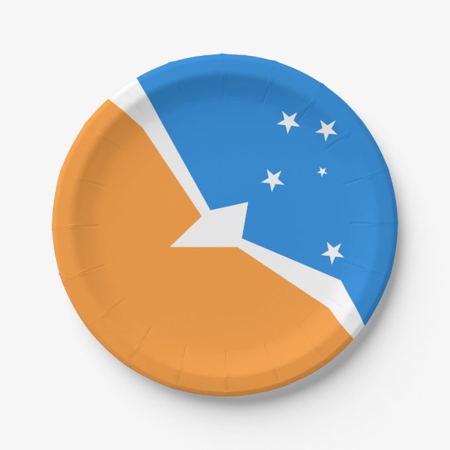 Tierra del Fuego Paper Plate (Front)
