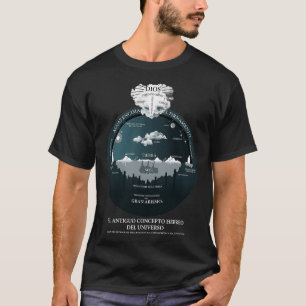 Tierra Plana Ancestral Concepto Del Universo Flat  T-Shirt