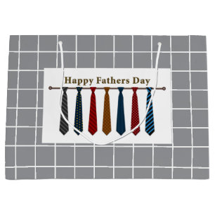 Ties Happy Father's Day Gift Bag