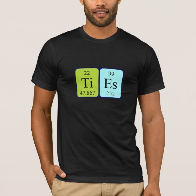Ties periodic table name shirt (Front)