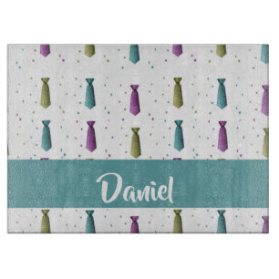 Ties polka dots pattern cutting board
