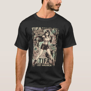 Tifa Lockhart FF7 Remake Black Crop Top Midriff Po