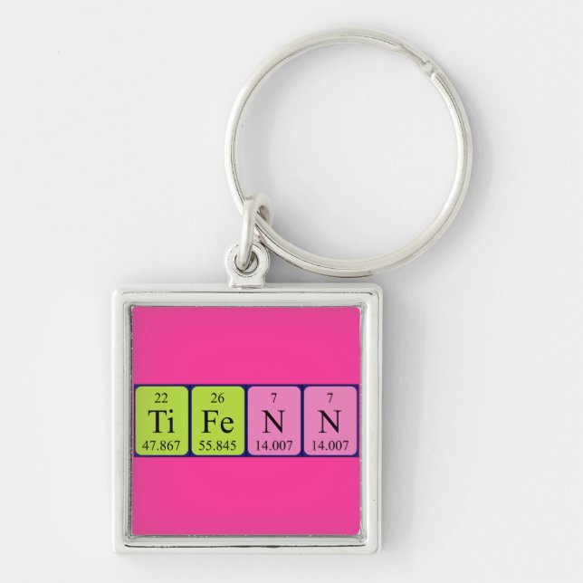 Tifenn periodic table name keyring (Front)